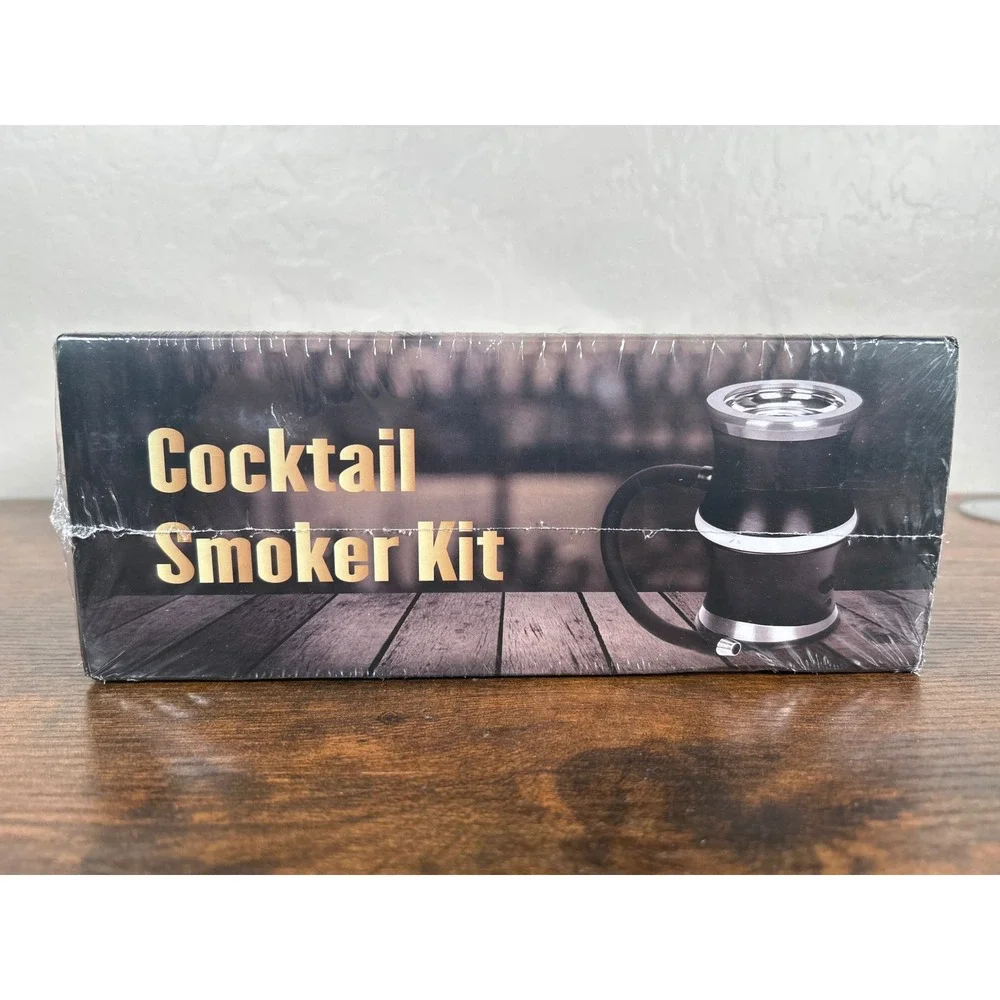 Electric Cocktail Smoker Kit with‎ 8 Wood Chip Flavors and 6 Whiskey Stones New